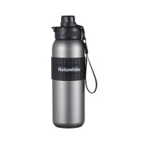 Naturehike 追風 · 鈦金屬運動水壺(CNK2550CF016) - 灰色 | 內外純鈦 | 12h長效保冷 | 抑菌更高效