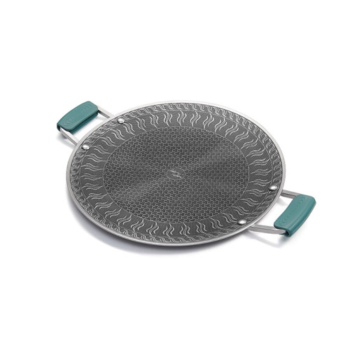 Naturehike 樂宴 · 不銹鋼烤盤(CNK2550CF011) - 大碼-提手款 | 不粘塗層 | 蜂窩盤面 | 4層壓鑄 | 一擦即淨