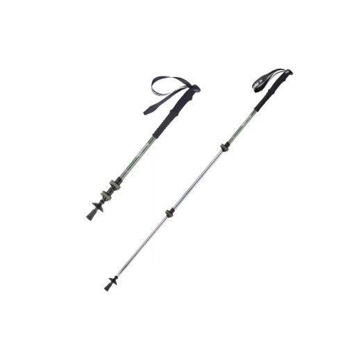 Naturehike 晴雪Base · 三節鋁合金伸縮登山杖 (CNK2550DS010) - 綠色(60-135cm) | 防滑手柄設計 | 便攜折疊收納 | 耐磨杖尖