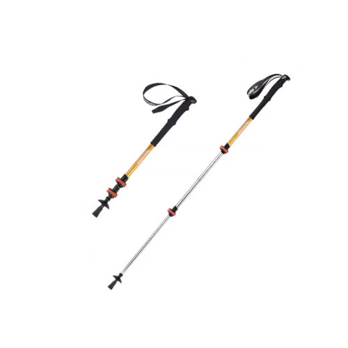 Naturehike 晴雪Base · 三節鋁合金伸縮登山杖 (CNK2550DS010) - 黃色(55-120cm) | 防滑手柄設計 | 便攜折疊收納 | 耐磨杖尖