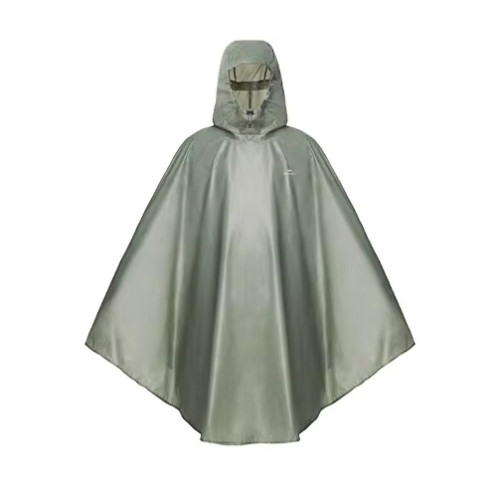 Naturehike 輕量化斗篷式雨衣(CNK2550FS010) - 橄欖綠-L碼 | 暴雨級防水 | 立體風帽 | 落肩剪裁