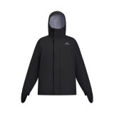 Naturehike 户外彈力防雨外套(CYY2421JA010) - 黑色-XL碼 | 暴雨級防水 | 後背透氣拼接 | 立體風帽