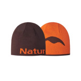 Naturehike 雙面加厚提花針織帽(CYY2541FS016) - 棕色/橙色(均碼) | 一帽兩用正反皆能戴 | 可撕標設計 | 親膚透氣