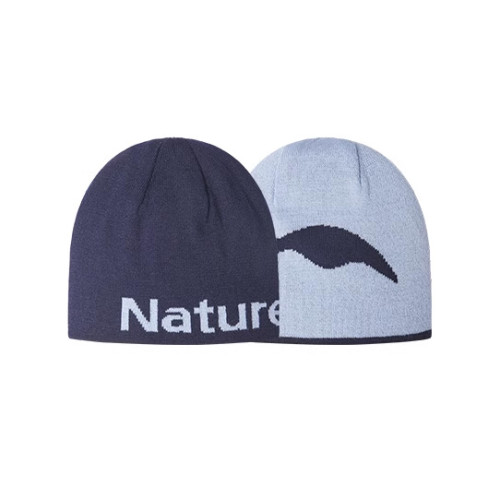 Naturehike 雙面加厚提花針織帽(CYY2541FS016) - 深藍/淺灰藍(均碼) | 一帽兩用正反皆能戴 | 可撕標設計 | 親膚透氣