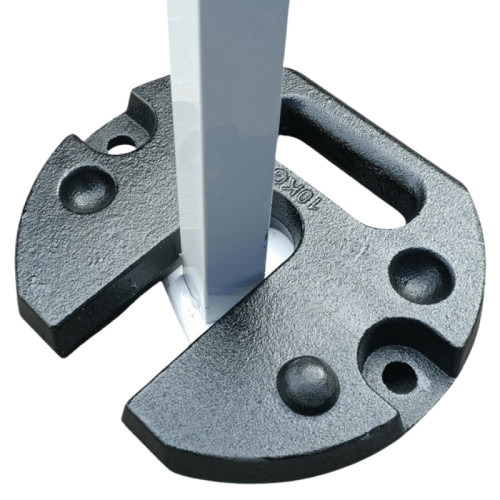 露營帳篷天幕專用鑄鐵配重底座 - 10KG | 鑄鐵材質不易變形 | 適配多規格帳篷天幕 | 便攜易收納