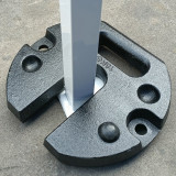 露營帳篷天幕專用鑄鐵配重底座 - 10KG | 鑄鐵材質不易變形 | 適配多規格帳篷天幕 | 便攜易收納