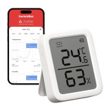 Switchbot Meter Plus 智能溫濕度計 - 白色 | 視覺表情符號 | 3吋螢幕 | 多種放置方式 | 香港行貨