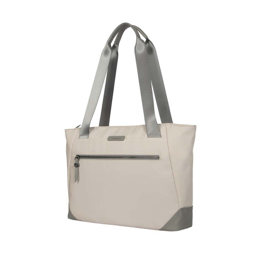 TARGUS TBA00113 Avila 15-16吋筆電托特包 - 橡木米色 | 背部磁吸口袋 | 專屬筆電磁釦隔層 | 行李固定帶 | 香港行貨