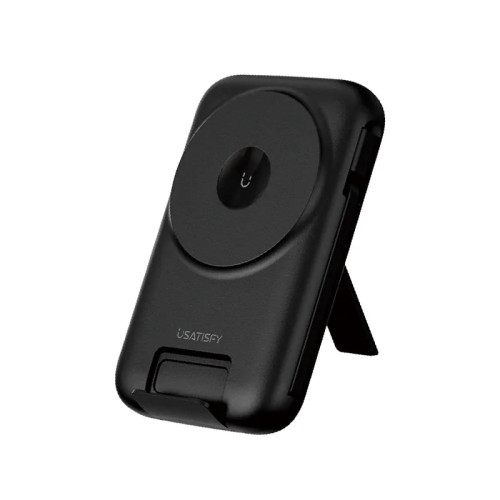 USATISFY SuperCharge 快充大容量桌面移動多用電源PRO - 黑色 | 自帶4線 | 雙角度支架 | 10000mAh大容量 | 香港行貨