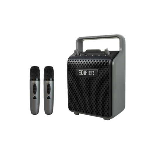EDIFIER PP205S 雙MIC版手提便携式藍牙喇叭 - 灰色 | DSP電子分頻 | App無線遙控 | 香港行貨