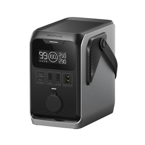 EcoFlow TRAIL 300 直流便攜式電源站 - 黑色 | 288Wh大容量 | 純DC高效 | 多埠同時充電 | 香港行貨