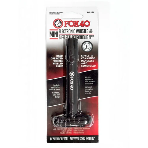 FOX40  F8616-1918 迷你電子哨 - 黑色 | 適合裁判及教練 | 聲音嚮亮、清晰及持續 | 香港行貨