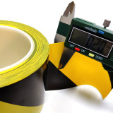 自黏性PVC地板劃線膠帶（黃/黑）斑馬膠帶 警示膠帶 黃黑膠帶 舞台劃線膠帶14324