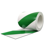 自黏性PVC地板劃線膠帶（綠/白）100mm×22m 警示膠帶 地面標線膠帶14341