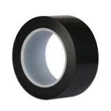 自黏性PVC地板劃線膠帶（黑色）安全警示膠帶 區域劃分膠帶 舞台標線膠帶 場地劃線膠帶15552