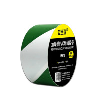 自黏性PVC地板劃線膠帶（綠/白）50mm×22m 彩色劃線膠帶 警示膠帶 籃球場劃線膠帶15618
