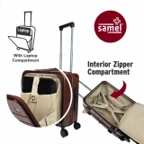 Samel FGD533 24寸PC高級可擴展前開行李箱 - 薄荷綠| 防盜拉鍊 TSA鎖 | 萬向輪設計