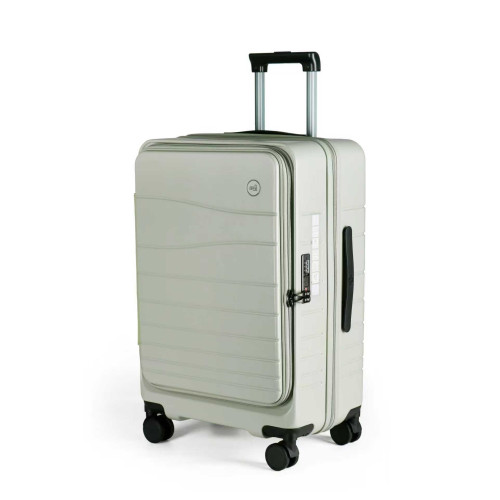 Samel FGD533 28寸PC高級可擴展前開行李箱 - 薄荷綠| 防盜拉鍊 TSA鎖 | 萬向輪設計