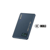 XPower MagDigita5 彩屏顯示5000mAh PD3.0+QI2 磁吸移動電源 | 香港行貨 | 3C認證版- 藍色