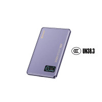 XPower MagDigita5 彩屏顯示5000mAh PD3.0+QI2 磁吸移動電源 | 香港行貨 | 3C認證版- 紫色