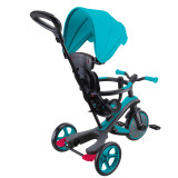 Globber 634 EXPLORER TRIKE 4in1 兒童探索四合一滑板車-水藍色 | 適合1-5歲 | 滿足四個成長階段需求