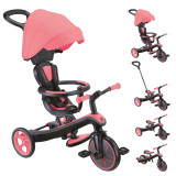 Globber 634 EXPLORER TRIKE 4in1 兒童探索四合一滑板車-珊瑚粉 | 適合1-5歲 | 滿足四個成長階段需求