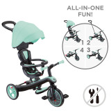 Globber 634 EXPLORER TRIKE 4in1 兒童探索四合一滑板車-薄荷綠 | 適合1-5歲 | 滿足四個成長階段需求