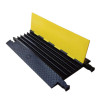 重型5槽線保護帶 橡膠線槽減速帶 線保護墊 軟管保護帶 11113 - 黃/黑900×500×55mm