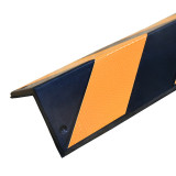 反光牆角保護器（直角）反光護牆角 橡膠防撞條緩衝 11401 - 黃黑H800x100x100mm