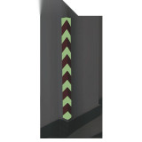 自發光牆角保護器 夜光牆角保護條 蓄光牆角防撞條 11409 - 白/紅H800x55x55mm