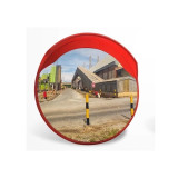 交通反光鏡（Φ1m）交通廣角鏡 道路安全反光鏡 安全凸鏡 11107 - 紅色φ1m