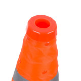 伸縮式反光路錐 便攜折疊路錐 反光路錐 帶警示燈 11123 - 橘色底座25x25x3cm 高50cm