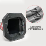 方尖反光路錐（1個裝）紅色白雪糕筒交通反光安全錐 11207 - 紅白反光700×360×360mm