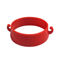 路錐隔離鏈套（5個裝）塑膠鏈套環 路錐附件 路錐附件 11122 - 紅色Φ90mm