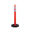 警示隔離柱 可移動式警示柱 交通誘導柱 反光警示柱 11205 - 紅黑Φ110xH1100mmxW420