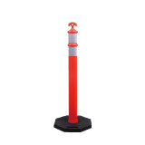 警示隔離柱 可移動式警示柱 交通誘導柱 反光警示柱 11205 - 紅黑Φ110xH1100mmxW420