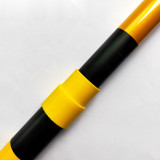 伸縮路錐連接桿 路錐警示桿 反光路錐桿 PVC路錐連接桿 11211 - 黃/黑桿Φ40 圈Φ80 長1.3~2.3m