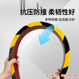 警示防撞條（板形）工業場所防撞條 PU門框防撞條 防撞緩衝條 11411 - 黃黑51×22×1000mm