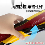 警示防撞條（弧形）管道防撞條 弧面防撞條 PU防撞條 11415 - 黃黑80×55×600mm