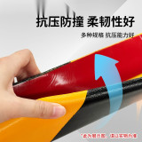 警示防撞條（直角）PU防撞條 聚氨酯防撞條 黃黑防撞條 11417 - 黃黑80×80×800mm