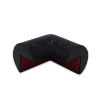 雙向護角（4個裝）直角護角 桌角防撞護角 3M背膠 黑色 11418 - 黑色65×65×15mm