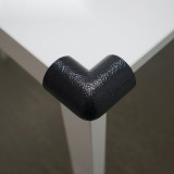 雙向護角（4個裝）直角護角 桌角防撞護角 3M背膠 黑色 11418 - 黑色65×65×15mm