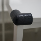 雙向護角（4個裝）直角護角 桌角防撞護角 3M背膠 黑色 11418 - 黑色65×65×15mm