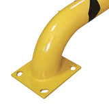 鋼製低位防撞護欄金屬隔離欄 防撞圍籬 11427 - 黃色Φ115×230×1220mm