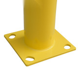 鋼製低位防撞護欄金屬隔離欄 防撞圍籬 11427 - 黃色Φ115×230×1220mm