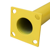 鋼製低位防撞護欄金屬隔離欄 防撞圍籬 11427 - 黃色Φ115×230×1220mm