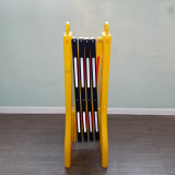 注水式塑膠伸縮圍籬 高96cm*2.5m 塑膠伸縮護欄 折疊式隔離欄 折疊圍籬 伸縮隔離欄 11226 - 黃黑紅白高96cm 寬度340mm