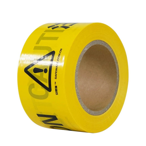 警示隔離帶（CAUTION）工地警示帶 警戒帶 拋棄式警示帶 7cm×130m 11109 - 黃色寬70mm 長130m