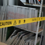 警示隔離帶（CAUTION）工地警示帶 警戒帶 拋棄式警示帶 7cm×130m 11109 - 黃色寬70mm 長130m