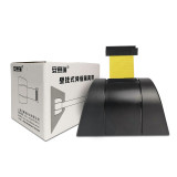 壁掛式伸縮分隔帶 牆面掛壁式警戒隔離線 工廠車間銀行商場護欄安全線 長3m黃色 11117 - 黑14.5*9.5cm